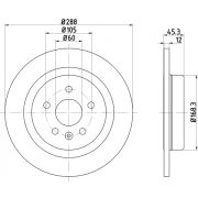 Слика 1 $на Кочионен диск HELLA PAGID PRO 8DD 355 122-741