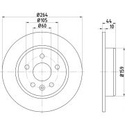 Слика 1 $на Кочионен диск HELLA PAGID PRO 8DD 355 122-751