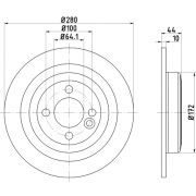 Слика 1 $на Кочионен диск HELLA PAGID PRO 8DD 355 122-971