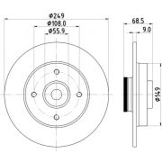 Слика 1 на кочионен диск HELLA PAGID PRO 8DD 355 123-291