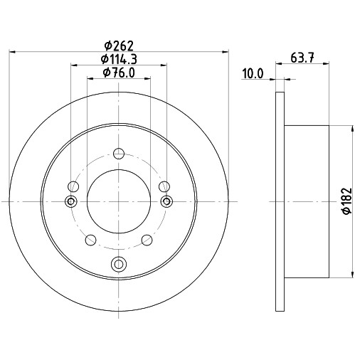 Слика на Кочионен диск HELLA PAGID PRO 8DD 355 125-301