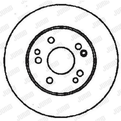 Слика на кочионен диск JURID 561331JC за Mercedes E-class (w124) 250 Turbo-D (124.128) - 126 коњи дизел