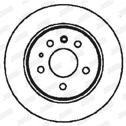 Слика на кочионен диск JURID 561344JC за Mercedes-Benz S-class (w126) 380 SE,SEL (126.032) - 204 коњи бензин