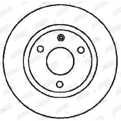 Слика на кочионен диск JURID 561359JC за Citroen AX Hatchback ZA 11 - 54 коњи бензин