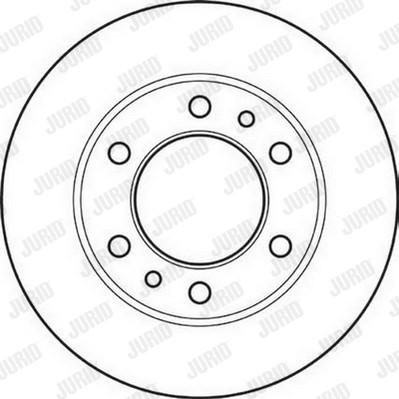 Слика на кочионен диск JURID 561444JC за Toyota Land Cruiser (J7) 3.5 D 4x4 (PZJ75, PZJ70) - 116 коњи дизел