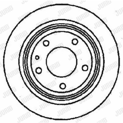 Слика на кочионен диск JURID 561477JC за BMW 5 Touring E34 525 i - 192 коњи бензин