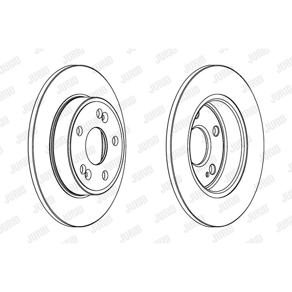 Слика на Кочионен диск JURID 561597JC
