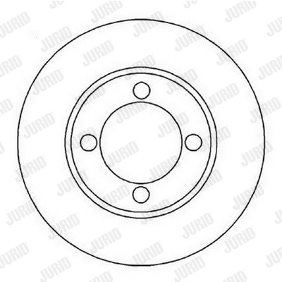 Слика на кочионен диск JURID 561882J за Ford Escort MK 6 (gal) 1.8 XR3i 16V 4x4 - 130 коњи бензин
