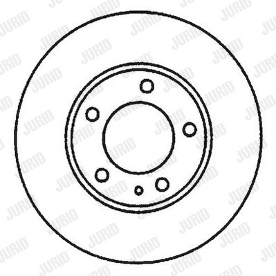 Слика на кочионен диск JURID 561967JC за Citroen Jumpy U6U 1.9 D 70 - 69 коњи дизел