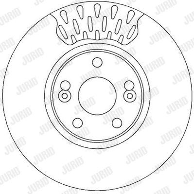 Слика на кочионен диск JURID 562150JC за  Renault Espace 3 (JE0) 2.2 dCi (JEOS) - 115 коњи дизел