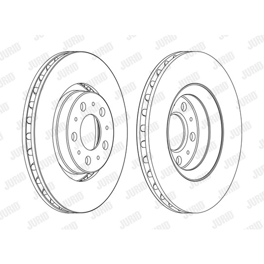 Слика на кочионен диск JURID 562173JC-1 за Volvo S60 Sedan 2.5 T - 210 коњи бензин