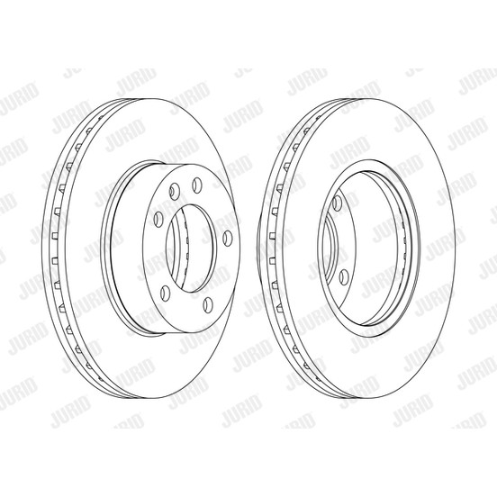 Слика на кочионен диск JURID 562190JC-1 за Opel Movano Platform (U9,E9) 2.5 CDTI - 120 коњи дизел