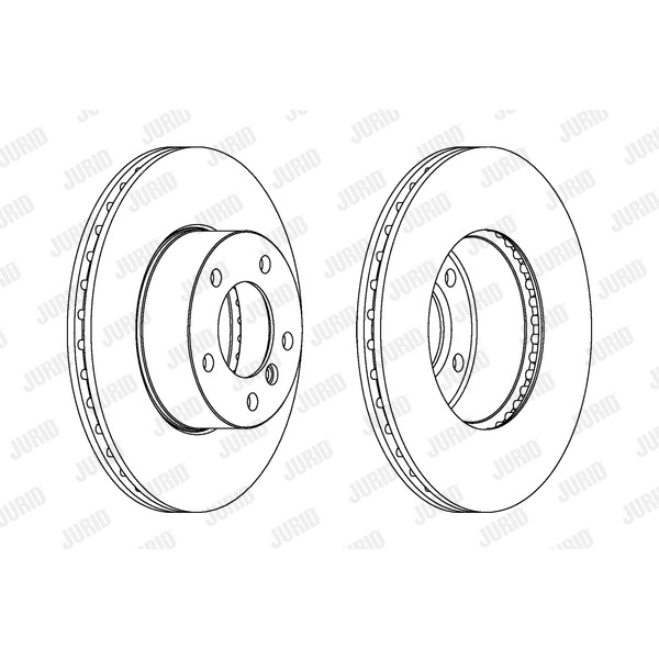 Слика на кочионен диск JURID 562342JC за BMW 3 Touring E91 325 i - 211 коњи бензин