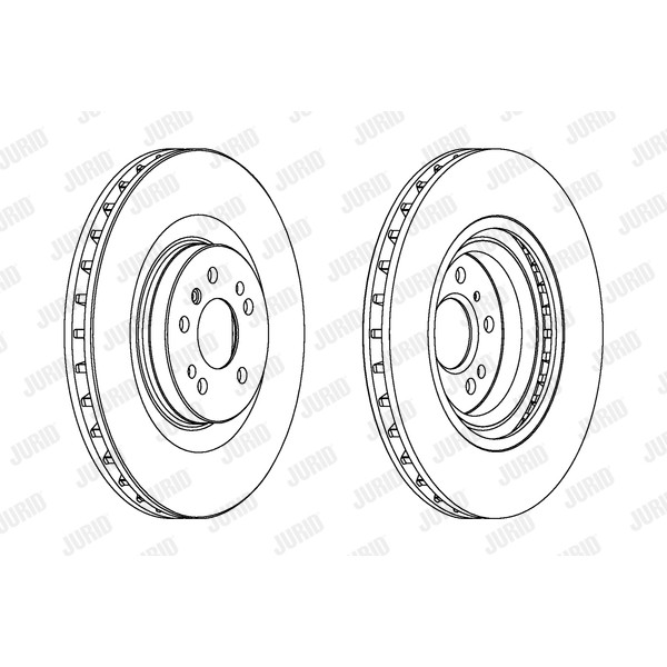 Слика на кочионен диск JURID 562346JC-1 за Mercedes ML-class (w164) ML 300 CDI 4-matic (164.120) - 190 коњи дизел