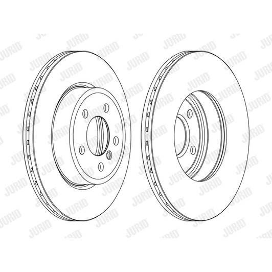 Слика на Кочионен диск JURID 562350JC-1