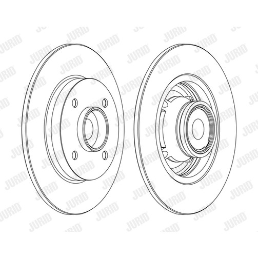 Слика на кочионен диск JURID 562374J-1 за Peugeot 207 CC 1.6 16V - 120 коњи бензин