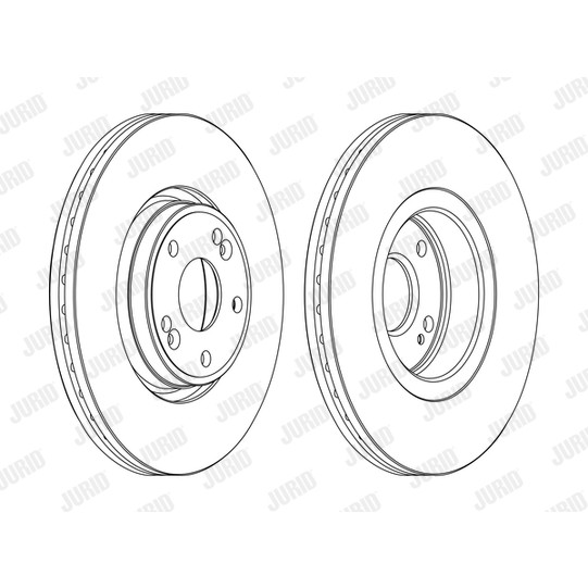 Слика на кочионен диск JURID 562381JC-1 за Renault Laguna 2 Sport Tourer (KG0-1) 2.0 16V IDE (KG0N) - 140 коњи бензин