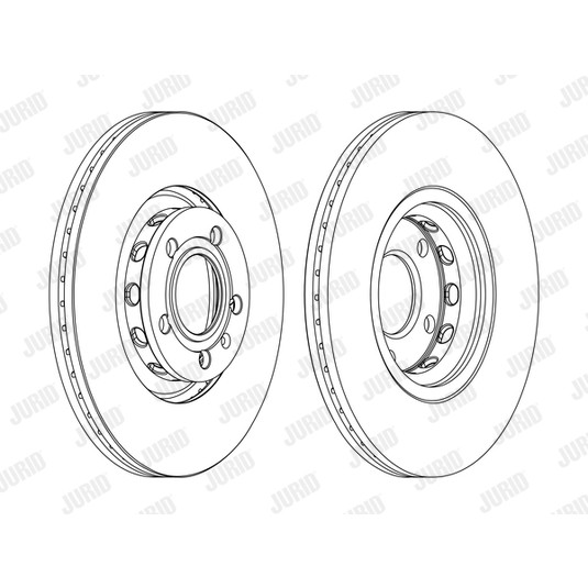 Слика на кочионен диск JURID 562383JC-1 за Audi A4 Avant (8E5, B6) 3.0 - 218 коњи бензин