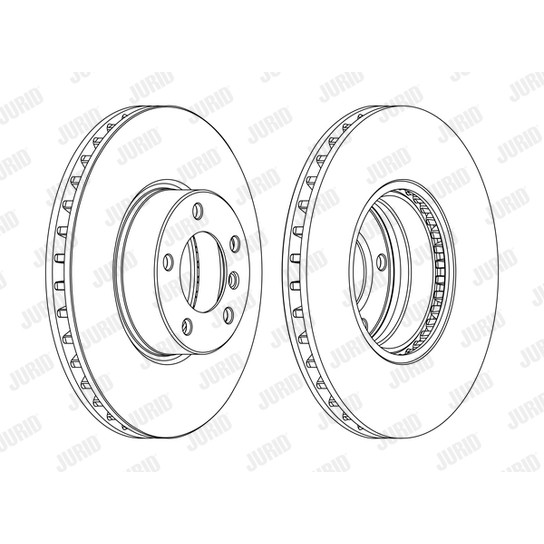 Слика на кочионен диск JURID 562384JC-1 за BMW Alpina B10 Touring (E39) 4.6 V8 - 340 коњи бензин