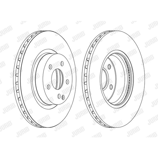 Слика на кочионен диск JURID 562386JC-1 за Mercedes E-class Estate (s211) E 500 T (211.272) - 388 коњи бензин