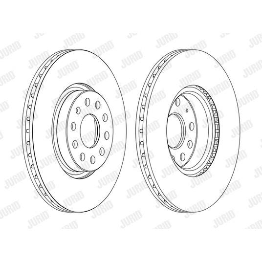 Слика на кочионен диск JURID 562387JC-1 за Seat Toledo 3 (5P2) 2.0 TFSI - 200 коњи бензин