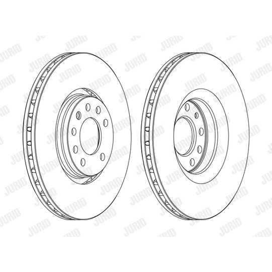Слика на кочионен диск JURID 562390JC-1 за Saab 9-3 Estate 2.0 t - 163 коњи бензин