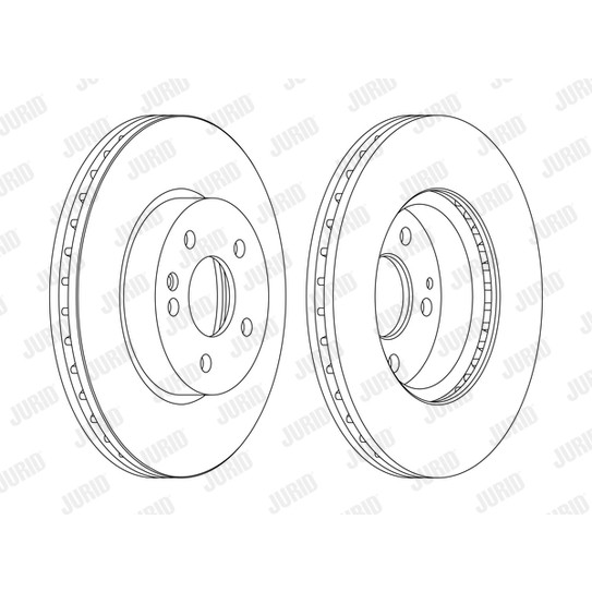 Слика на кочионен диск JURID 562392JC-1 за Mercedes Vito BUS (w639) 119 - 190 коњи бензин
