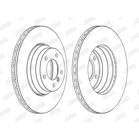 Слика на кочионен диск JURID 562395JC-1 за BMW 1 E81, E87 123 d - 204 коњи дизел