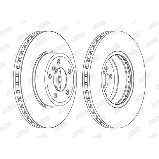Слика на кочионен диск JURID 562397JC-1 за BMW 5 Sedan E60 530 xi - 258 коњи бензин