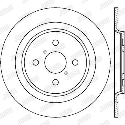 Слика на кочионен диск JURID 562422JC за Daihatsu Charade 1.33 16V - 99 коњи бензин