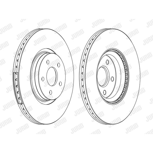 Слика на кочионен диск JURID 562434JC-1 за Ford Transit Connect Box 1.5 TDCi - 101 коњи дизел