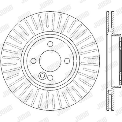 Слика на кочионен диск JURID 562444J за Mini Roadster (R59) Cooper S - 184 коњи бензин