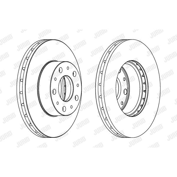 Слика на кочионен диск JURID 562468JC за Peugeot Boxer Box 2.2 HDi 130 - 131 коњи дизел