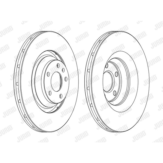 Слика на кочионен диск JURID 562506JC-1 за Audi A6 Avant (4F5, C6) 3.0 TDI quattro - 240 коњи дизел