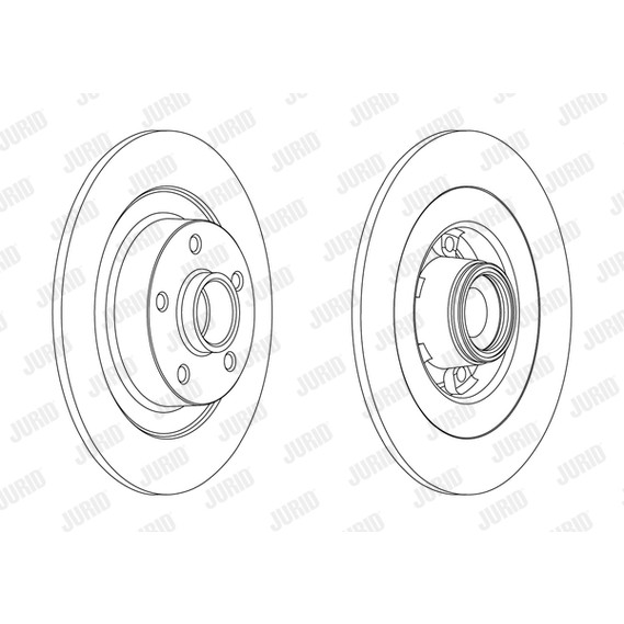 Слика на кочионен диск JURID 562608J-1 за Renault Laguna 3 (BT0-1) 2.0 dCi (BT08, BT0K, BT0J, BT14, BT1A, BT1D) - 131 коњи дизел