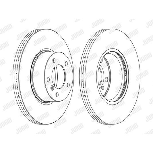 Слика на кочионен диск JURID 562618JC-1 за BMW 3 Sedan F30 F35 F80 320 d - 163 коњи дизел