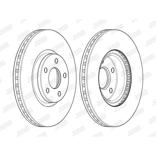 Слика на кочионен диск JURID 562624JC-1 за Ford Mondeo 4 Saloon 1.6 Ti - 125 коњи бензин