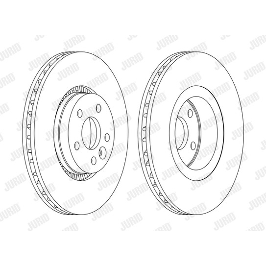 Слика на кочионен диск JURID 562643JC-1 за Volvo V60 D5 AWD - 205 коњи дизел