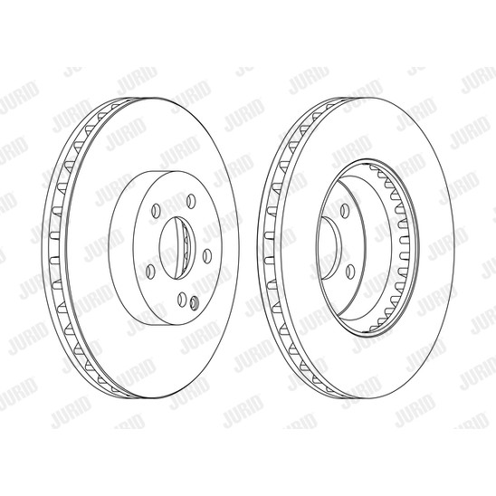 Слика на кочионен диск JURID 562647JC-1 за Mercedes E-class Saloon (w212) E 300 CDI (212.020) - 204 коњи дизел