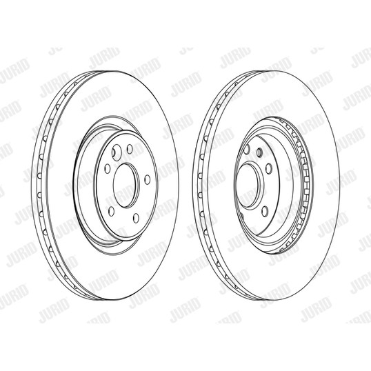 Слика на кочионен диск JURID 562652JC-1 за Volvo V70 Estate D5 - 205 коњи дизел