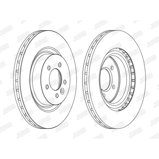 Слика на кочионен диск JURID 562654JC-1 за Range Rover Sport (LS) 3.0 TD 4x4 - 249 коњи дизел