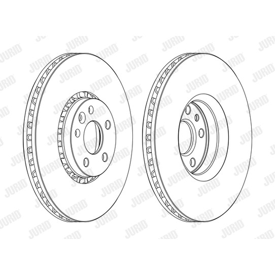 Слика на кочионен диск JURID 562672JC-1 за Volvo XC 60 Estate T6 AWD - 306 коњи бензин
