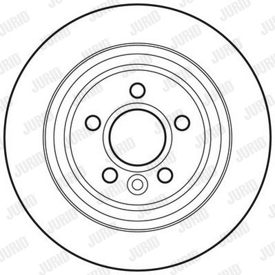 Слика на кочионен диск JURID 562741JC за Volvo V60 D6 Hybrid AWD - 220 коњи дизел/електро