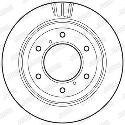 Слика на кочионен диск JURID 562777JC за Mitsubishi Montero 4 (V80,V90) 3.8 V6 - 248 коњи бензин