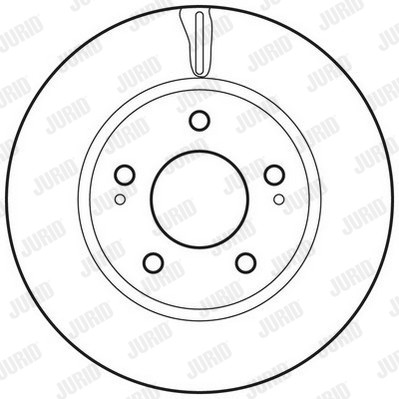 Слика на кочионен диск JURID 562820JC за Mitsubishi Lancer Ex Saloon (CY-ZA) 1.5 - 109 коњи бензин