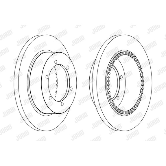 Слика на Кочионен диск JURID 562840JC