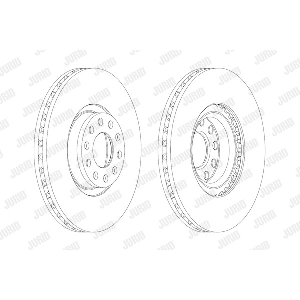 Слика на кочионен диск JURID 562890JC-1 за Audi A6 Sedan (4B, C5) 2.8 quattro - 193 коњи бензин