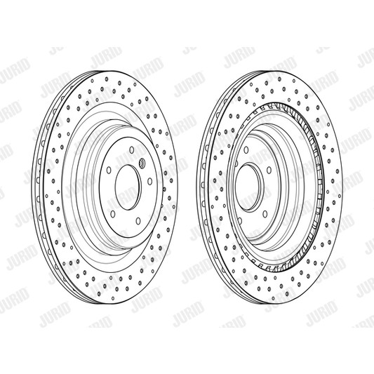 Слика на кочионен диск JURID 563017JC за Mercedes ML-class (w166) ML 350 BlueTEC 4-matic (166.024) - 258 коњи дизел