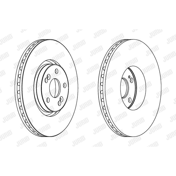 Слика на кочионен диск JURID 563025JC-1 за Renault Espace 4 (JK0) 2.0 dCi (JK03, JK04) - 173 коњи дизел