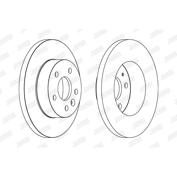 Слика на кочионен диск JURID 563074JC за Mercedes Vito BOX (638) 113 (638.014, 638.094) - 129 коњи бензин